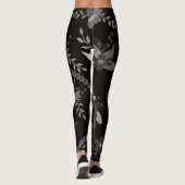 bloemzwart leggings (Achterkant)