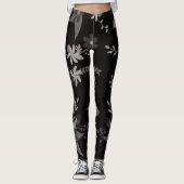 bloemzwart leggings (Voorkant)