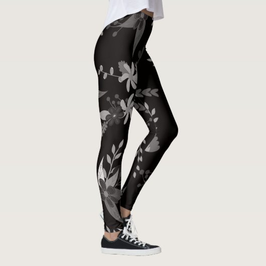 bloemzwart leggings (Rechts)