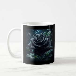 Bloemzwart Roos Koffiemok