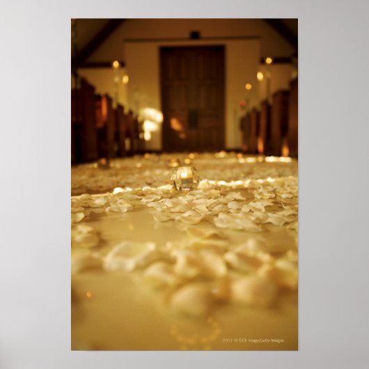 Bloerbladen op de vloer van de kerk poster (Voorkant)