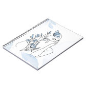 Bloerklep | Minimalistisch portret Wom Notitieboek (Linkerzijde)