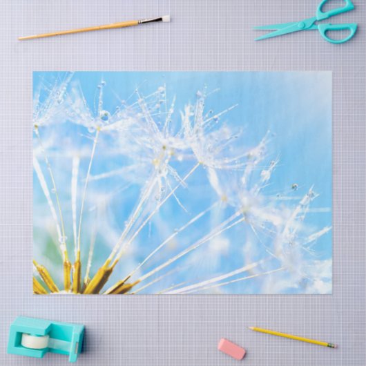 Bloerklep | Mooie Dandelion-ventilator Tissuepapier (Craft)