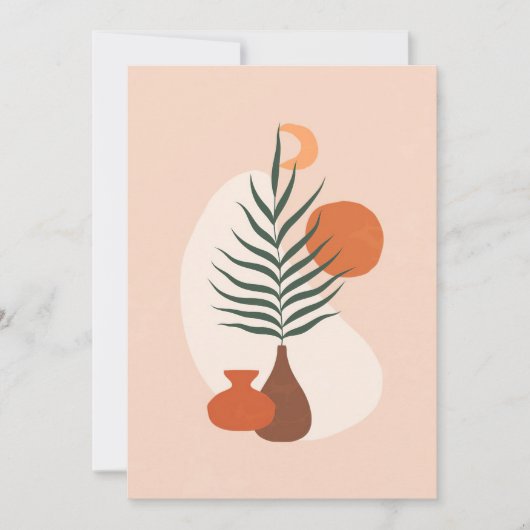 Bloerklep | Vase Moderne kunst Bedankkaart (Voorkant)