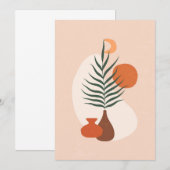 Bloerklep | Vase Moderne kunst Bedankkaart (Voorkant / Achterkant)