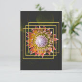 Bloerklep | Vierkant RSVP Kaartje (Staand voorkant)