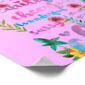 Bloerklep | Vloeiend geluid Moderne Poster (Hoek)