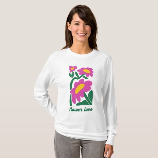 Bloerliefde T-shirt (Voorkant volledig)