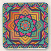 Bloermandala Bier Onderzetter (Voorkant)