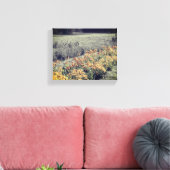 Bloertuin in zwart-wit canvas afdruk (Insitu (Woonkamer))