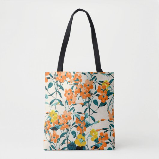 Bloertuin. Swe voor kleine staafjes en filialen Tote Bag (Voorkant)