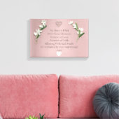 Bloesdruk Canvas Afdruk (Insitu (Woonkamer))