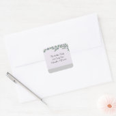 Bloesem Adreslabels Vierkante Sticker (Envelop)