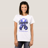 Bloesem Ankylosing Spondylitis Warrior Survivor T-shirt (Voorkant volledig)