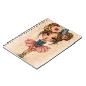 Bloesem Ballerina Meisje Notitieboek (Linkerzijde)