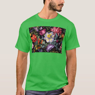 Bloesem Ballet Een Levendig Bloemendrukontwerp gra T-shirt