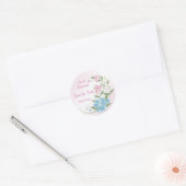 Bloesem bloemen Bruiloft Save the Date Ronde Sticker (Envelop)