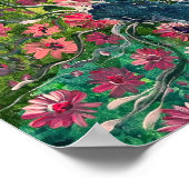 Bloesem Bloesem - Om Canvas Schilderij Poster (Hoek)