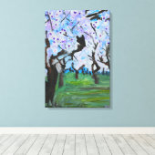 Bloesem Boomgaard Canvas Afdruk (Insitu (Houten vloer))