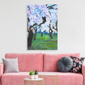 Bloesem Boomgaard Canvas Afdruk (Insitu (Woonkamer))