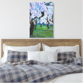 Bloesem Boomgaard Canvas Afdruk (Insitu (Slaapkamer))