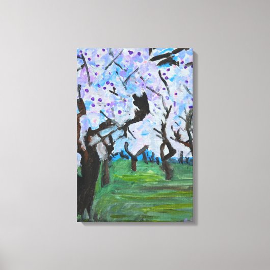 Bloesem Boomgaard Canvas Afdruk (Voorkant)
