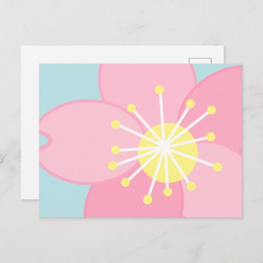 bloesem briefkaart (Voorkant / Achterkant)