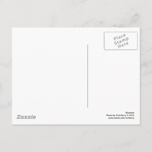 Bloesem Briefkaart (Achterkant)