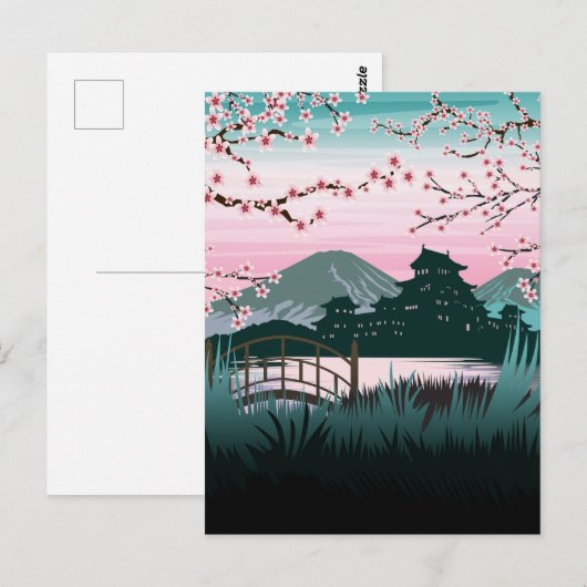 bloesem briefkaart (Voorkant / Achterkant)