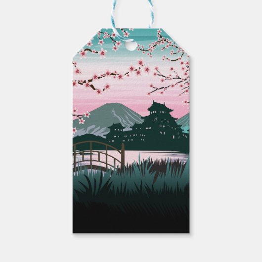 bloesem cadeaulabel (Voorkant)