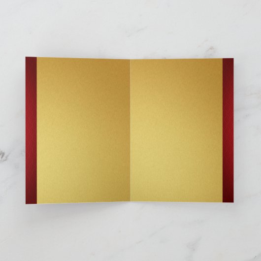 Bloesem Chinese Drakenjaar papier-gesneden VGC Feestdagen Kaart (Binnen)