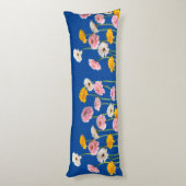 Bloesem Comfort: Bloemenontwerp Body Pillow Lichaamskussen (Achterkant (Verticaal))