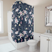 Bloesem decoratieve eye-catching douchegordijn
