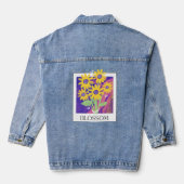 bloesem denim jacket (Achterkant)