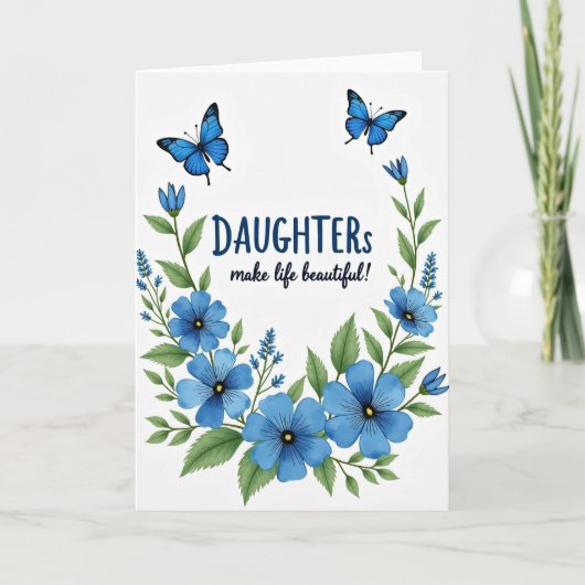 Bloesem Dochters Liefde Kaart (Voorkant)
