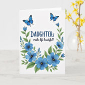 Bloesem Dochters Liefde Kaart (Gele Bloem)