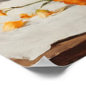 Bloesem Elegantie: Bloem Vaas Schilderen Poster (Hoek)