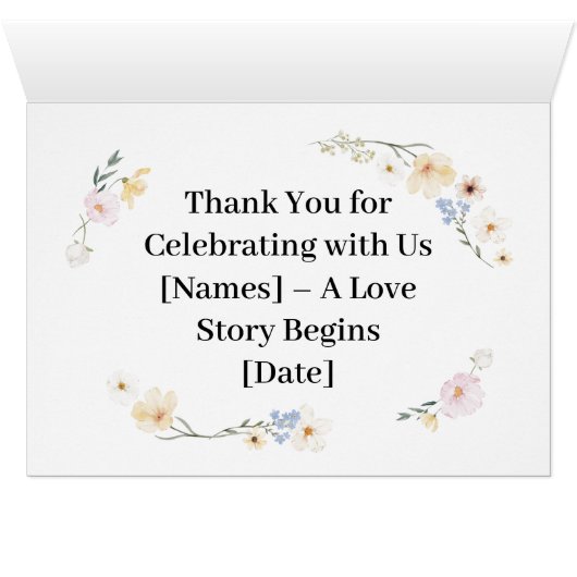 Bloesem Elegantie Bloemen Multi Kleur Tafel nummer (Binenzijde Horizontaal (Onderkant))