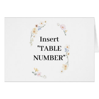 Bloesem Elegantie Bloemen Multi Kleur Tafel nummer
