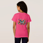 Bloesem en flutter t-shirt (Achterkant volledig)
