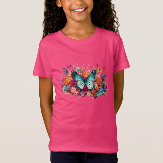 Bloesem en flutter t-shirt (Voorkant)