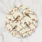 Bloesem en lied bedankjes labels (Achterkant)