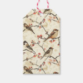 Bloesem en lied cadeaulabel (Voorkant)