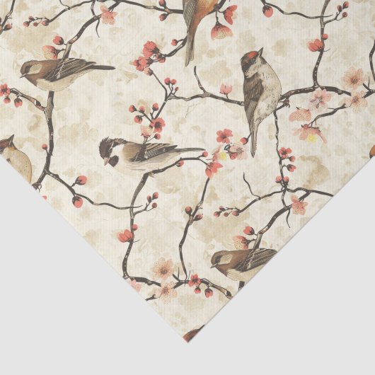 Bloesem en lied tissuepapier (Detail)