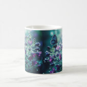 Bloesem en vleugels: Blauwe Bloemenvlinder Mok (Center)