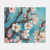 Bloesem in de Lente Fleece Deken (Voorkant (Horizontaal))