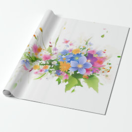 Bloesem in de Waterverf Cadeaupapier