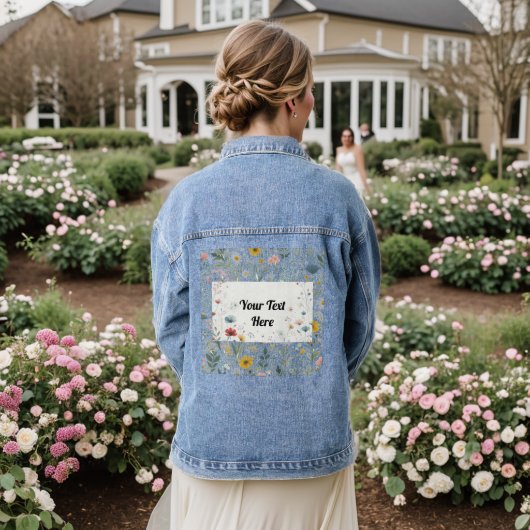 Bloesem in stijl:  denim jacket (Huwelijk Achterkant)