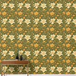 Bloesem in stijl: prachtig bloemenbehang ontwerp behang