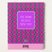 Bloesem Inspirerende Groene Bloemen Gepersonalisee Planner (Achterkant)